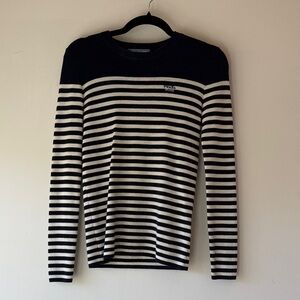 Prada Merino Navy and White fine sweater